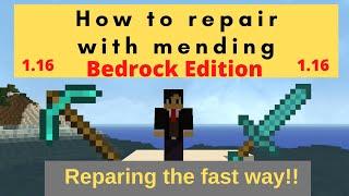 Minecraft Mending your gear the fast way bedrock edition
