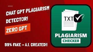 How To Detect If Chat GPT Wrote An Essay (Plagiarism Checker) - GPT Zero