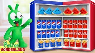 Pea Pea Gets Trouble with Hot and Cold Refrigerator - Video for kids - PeaPea Wonderland