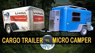 Building a micro camper for Maker Camp in the Catskills | converting a cargo trailer for off grid