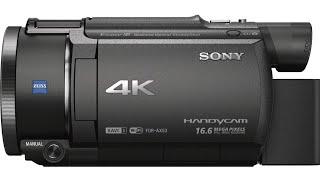 SONY FDR AX53 Unboxing and sample video in 4K