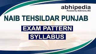 Punjab Naib Tehsildar II Exam pattern II Syllabus II Strategy to prepare