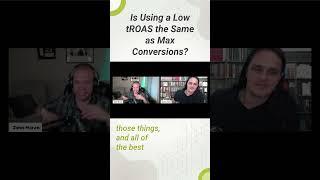 Is Using a Low tROAS the Same as Max Conversions? #shorts #googleads #marketing #paidtraffic #ppc