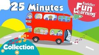 Wheels on the Bus & More Toddler Songs | Nursery Rhymes Collection | Toddler Fun Learning