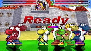 NICK54222 MUGEN Special: Easter 2023 Special 1/2 - Yoshi and Super Better Yoshi 4v4 Simul Battle