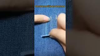 membuat motif di celana jeans ,#sewingtutorial #sewingtips  #shortsvideo