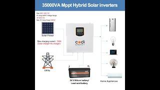 Codi Energy 3500VA 100A Mppt  230VAC 24VDC PV Solar Inverters