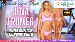 Experience Jenna Frumes' Sizzling 4K Slow Motion Runway Walk - Luli Fama Swim - Miami Swim Week 2022