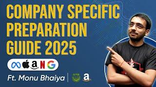 Company Specific Preparation Guide 2025 | By Monu Bhaiya | Coding Blocks! #code #codingblocks