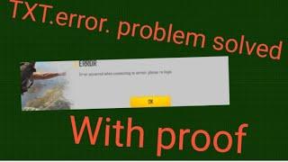 Free fire TXT. error problem|| free fire new problem TXT. error by game show