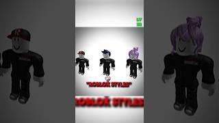 "Roblox Styles" (finally a video) #shorts