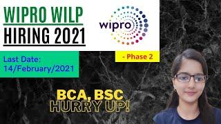 Wipro wilp 2021 - wipro off campus Recruitment 2021 | wipro wilp phase 2 | off campus drive for 2021