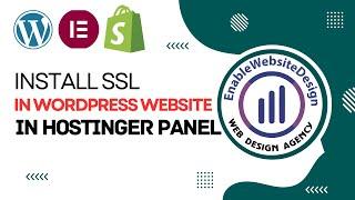 How to install ssl in wordpress website in hostinger panel