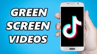 How to Make TikTok Green Screen Videos Using ONLY the App!