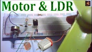 Dc motor control using LDR