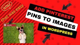 Add Pinterest Pins To Images In WordPress 2022-No Hassle| Quick and Effective