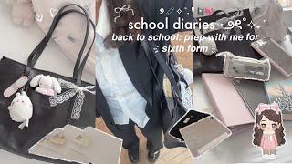 school diaries  ₊˚・₊ | prep with me for sixth form! shopping in london, what’s in my bag, etc.