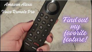 Amazon Alexa Voice Remote Pro - Review and Demonstration of Features,  Remote Finder, Backlight