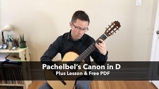 Pachelbel's Canon in D, Free PDF and Lesson for Classical Guitar