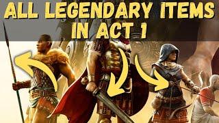 All Legendary Items in Act 1 | Expeditions Rome Unique Item Guide