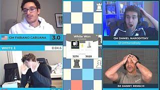 Magnus premove Checkmate Fabiano Caruana in Speed Chess Championship