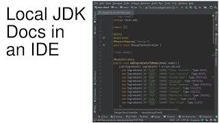 Local JDK Docs in an IDE (Intellij)