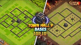 Top 10! Town hall 9 (Th9) Base Layout 2025 - | Clash Of Clans |