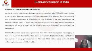 BAJC3002, Media Industry & Entrepreneurship, Regional Newspapers Industry in India