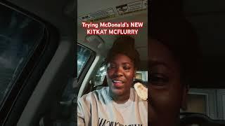 Trying McDonald’s NEW BANANA KITKAT MCFLURRY|