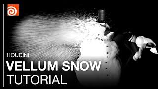 HOUDINI: Vellum Snow Tutorial - Setup, Collisions, Sleeping, XPU Rendering