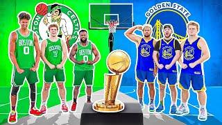 Celtics vs Warriors NBA FINALS Basketball Challenges!