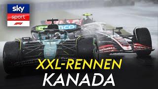 Podiumsfight auf regennasser Highspeed-Strecke | Rennen - XXL Highlights | GP von Kanada | Formel 1