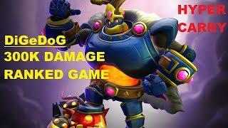 300K DAMAGE RANKED GAME!!! BOMB KING! HYPER CARRY!