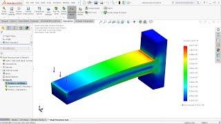 Solidworks Simulation tutorial | Steel Structure Simulation in Solidworks