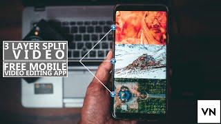 Create Cinematic 3 Layers Split Screen Video In FREE MOBILE APP | Instagram Reels & TikTok Trending