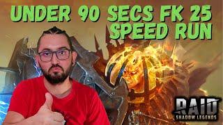  EASIEST FIRE KNIGHT 25 SPEED RUN 100% RELIABLE  | RAID SHADOW LEGENDS