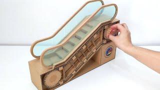 First Ever Beautiful Handmade Escalator Cardboard Model | Cardboard Creation 2024