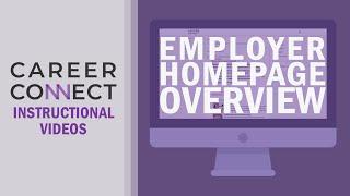 HOMEPAGE OVERVIEW – CareerConnect