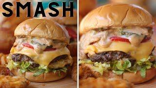 Diner-Style Smash Burgers  #smashburgers