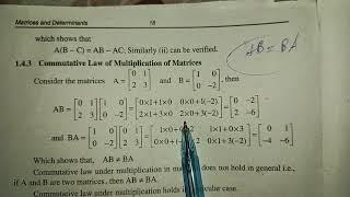 Commutative Law of Multiplication of Matrices by Footboo TV