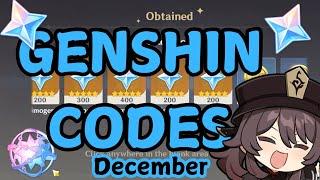 NEW GENSHIN CODES DECEMBER 2024!!!⭐️