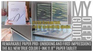 Remarkable Paper Pro: Unboxing and First Impressions of the New True Color E-Ink 11.8" Paper Tablet!