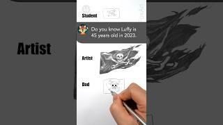 Draw a Pirate ship flag. Dad vs Artist. Feat Monkey D Luffy flag from One piece