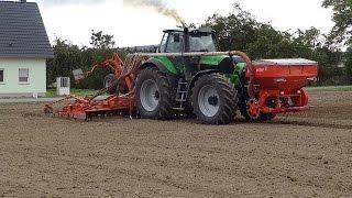 Gerste drillen | Deutz Agrotron x720 & Deutz Agrotron TTV 630