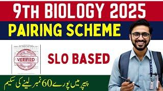 Class 9 Biology Pairing Scheme 2025 | Biology Pairing Scheme 9th Class 2025