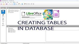 CREATING TABLES IN DATABASE USING LIBRE OFFICE PART1 @at-nikhiskilltech