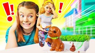 Barbie Video auf Deutsch. Marika wünscht sich einen Hund. Spielspaß mit Puppen und Irene