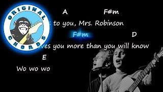 Simon and Garfunkel - Mrs. Robinson - Chords & Lyrics