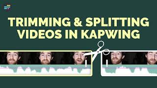 How to Trim a Video Online with Kapwing (Split, Cut,  & Trim)