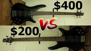 Ibanez GSR200 VS SR300.  $200 Ibanez Bass VS $400 Ibanez Bass Shootout Review